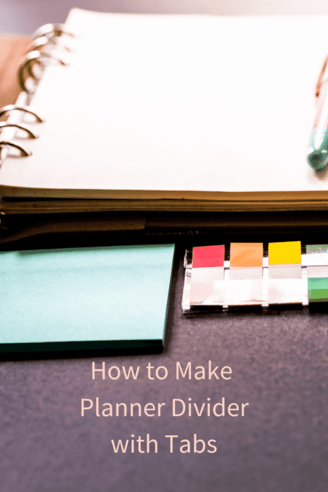 How to Make Planner Dividers