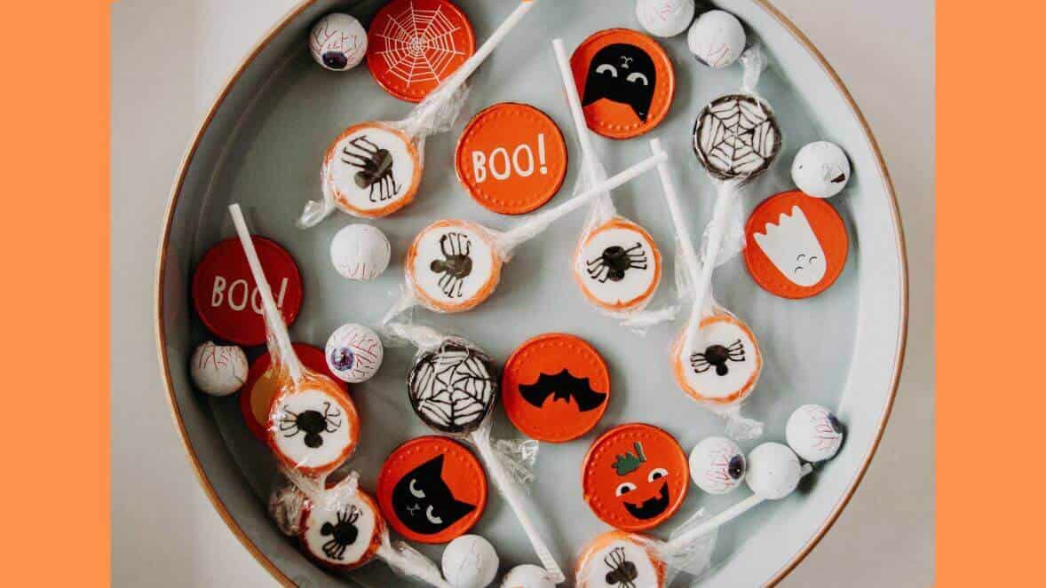 Use stickers to spook up simple treats.