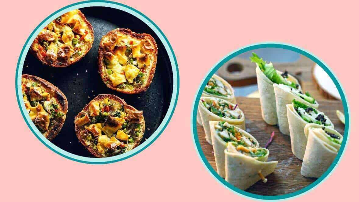 Mini pizzas and wraps and yummy ideas for school lunches!