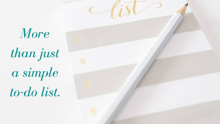 Embrace your inner organizer with list making!
